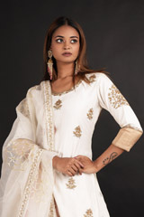 Chanderi Meena Polka LehengaDSC09738 copy